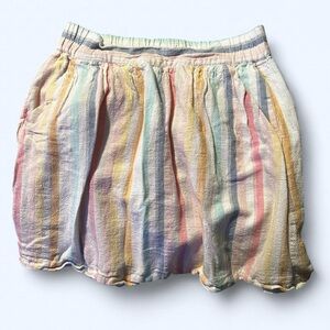 Ann Taylor LOFT Multicolor Pastel Striped Skirt